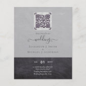 HAUSHALT Moderner QR-Scanning-Code Einladung Hochz (Vorderseite)