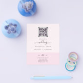 HAUSHALT Moderner QR-Scanning-Code Einladung Hochz Flyer (Einzeln)