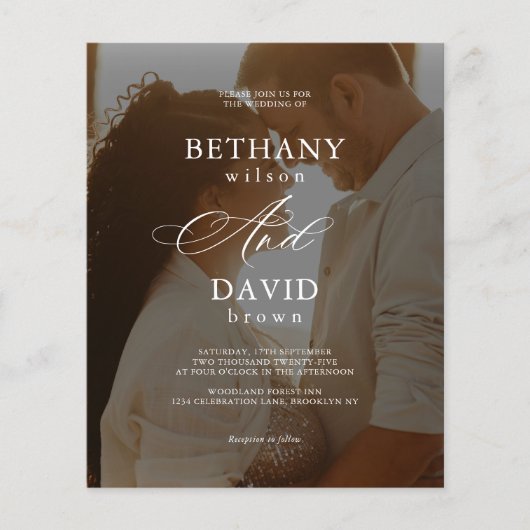 HAUSHALT Modernes 2-Arch-Foto QR-Code Hochzeit (Vorderseite)