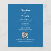 HAUSHALT Modernes Aquarellstrand QR-Code Einladung (Rückseite)