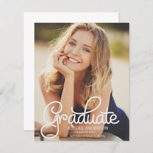 HAUSHALT Modernes Foto-Abschluss 2022 Ankündigung (Vorne/Hinten)