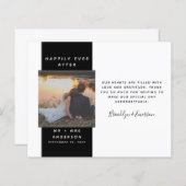 HAUSHALT Modernes Foto Hochzeit Vielen Dank (Vorne/Hinten)