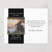 HAUSHALT Modernes Foto Hochzeit Vielen Dank (Vorderseite)