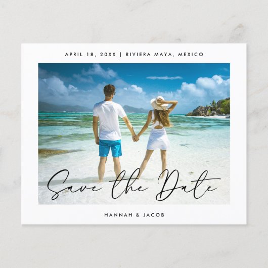 Haushalt Modernes Foto Save the Date Flyer (Vorne)