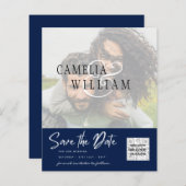 HAUSHALT Modernes FOTO Save the Date QR-CODE-UAWG (Vorne/Hinten)