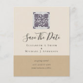 HAUSHALT Modernes FOTO SAVE THE DATE QR-CODE-UAWG (Vorderseite)