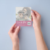 HAUSHALT Modernes FOTO Save the Date QR-CODE-UAWG Flyer (Gruppe)
