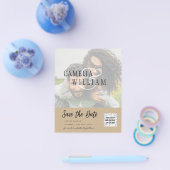 HAUSHALT Modernes FOTO Save the Date QR-CODE-UAWG Flyer (Einzeln)