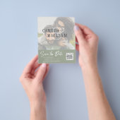 HAUSHALT Modernes FOTO Save the Date QR-CODE-UAWG Flyer (Gruppe)