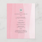 HAUSHALT Modernes, rosa Ombre Wedites Flyer (Hinten)