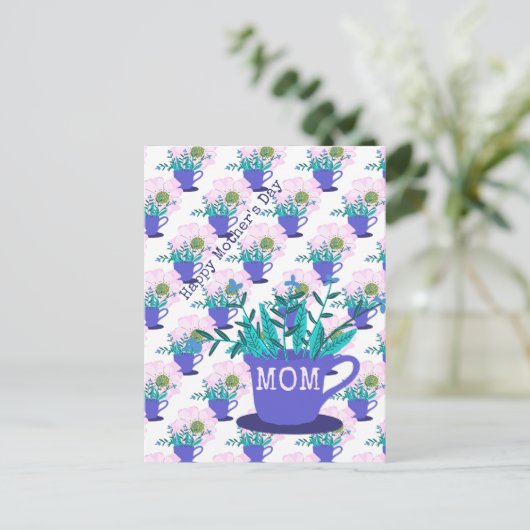 Haushalt Muttertag Postkarte (Stehend Vorderseite)