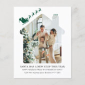 HAUSHALT Neues Zuhause Foto Green Santa Sleigh Mov (Vorderseite)