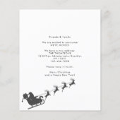 HAUSHALT Neues Zuhause Foto Schwarzer Weihnachtsfe (Rückseite)