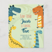 Haushalt, Niedlicher Dinosaurier zum Geburtstag Ei (Vorderseite)