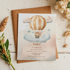 HAUSHALT Niedlicher Tiger Heißluftballon 1. Geburt