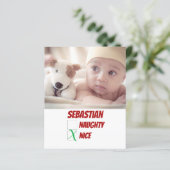 HAUSHALT Personalisiert frech oder schön Weihnacht (Stehend Vorderseite)