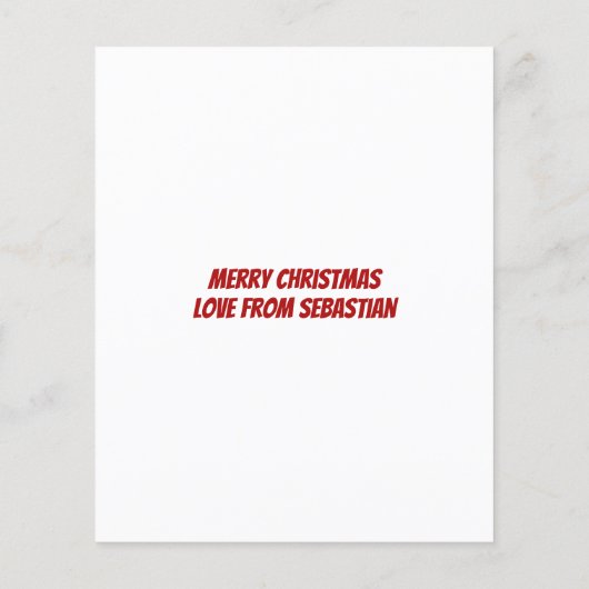 HAUSHALT Personalisiert frech oder schön Weihnacht (Rückseite)