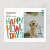 HAUSHALT Personalisiert Happy Howlidays Weihnachte (Vorderseite)