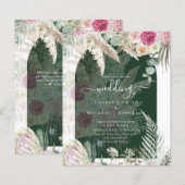 HAUSHALT Pink Pampas Grass Wedding (Vorne/Hinten)