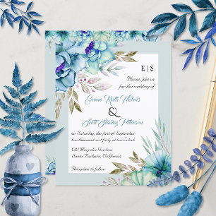 HAUSHALT QR-Code Blumen Hochzeit Einladung