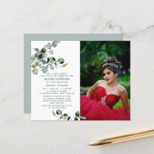 Haushalt Quinceañera Eukalyptus Floral Foto