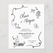 HAUSHALT - Quirky Doodle Alles in einer Einladung (Vorderseite)