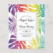 HAUSHALT Rainbow Homosexuelle Hochzeit Einladung (Vorderseite)