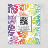 HAUSHALT Rainbow Homosexuelle Hochzeit Einladung (Rückseite)