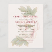 HAUSHALT Rosa Foto Hochzeit Einladung (Vorderseite)