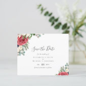 HAUSHALT Rote Navy Blütenblume Eukalyptus Grüne Ho (Stehend Vorderseite)