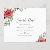 HAUSHALT Rote Navy Blütenblume Eukalyptus Grüne Ho (Vorderseite)