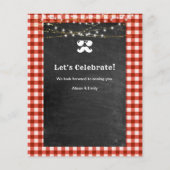 HAUSHALT Roter Karierter Vatertag GRILLEN Party Ei (Rückseite)