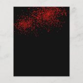 HAUSHALT Roter Schwarzer Balken Confetti Erwachsen (Rückseite)