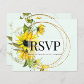 HAUSHALT/ RSVP-Karte (Vorne/Hinten)