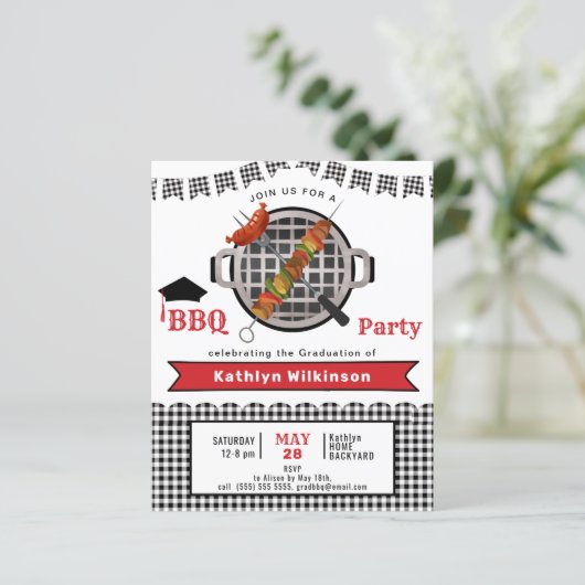 HAUSHALT Rustikal Schwarzer Karierter Spaß GRAD GR (Stehend Vorderseite)