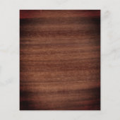 Haushalt Rustikale Beerdigung Feier Leben laden (Rückseite)