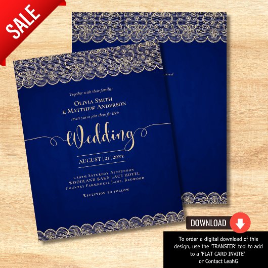 HAUSHALT Rustikale BLUE Gold Spitzen Bauernhof Hoc