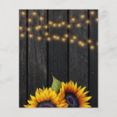 Haushalt rustikale Blumenwechsel Ankündigung (Rückseite)