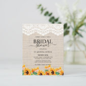 HAUSHALT Rustikale Burlap Lace Bridal Dusche Einla (Stehend Vorderseite)