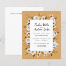 Haushalt rustikale Chamomile Mimosa Rahmen Hochzei