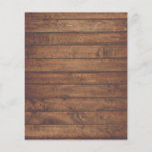 Haushalt rustikale Eukalyptus-Brautdusche Flyer (Hinten)