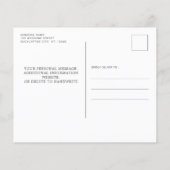 Haushalt Rustikale Eukalyptusspät Save the Date ei (Rückseite)