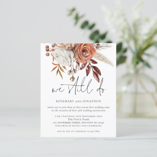 Haushalt Rustikale Florals wir noch machen eine Er (Stehend Vorderseite)