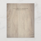 HAUSHALT Rustikale Fuchsia Floral Woodland Hochzei (Rückseite)