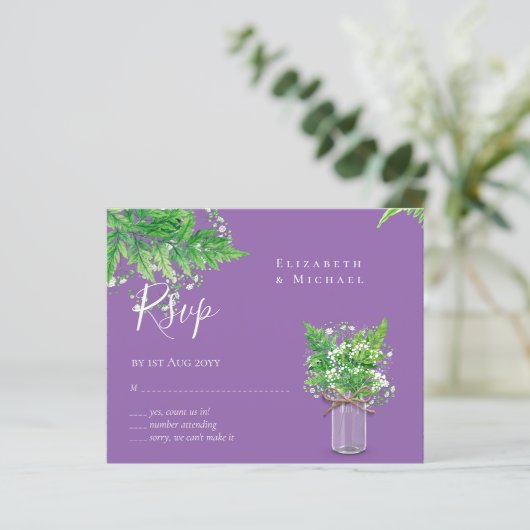 HAUSHALT Rustikale Grünflächen UAWG Fern Blätter (Stehend Vorderseite)