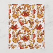 Haushalt Rustikale Herbstleaf Erntedank Einladung Flyer (Hinten)