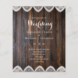 HAUSHALT Rustikale Holzereihen Einladung