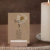 Haushalt Rustikale Kraft Floral Tischnummer