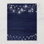 Haushalt Rustikale Navy Holz Mason Jars Save the D (Rückseite)