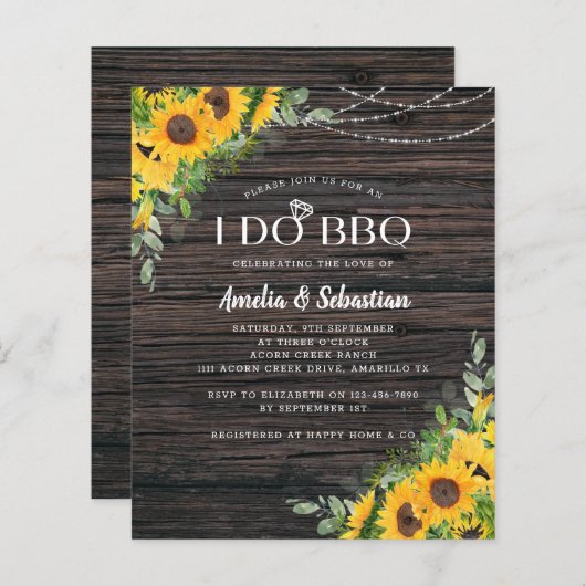 HAUSHALT Rustikale Sonnenblume Eukalyptus I tun GR (Vorne/Hinten)